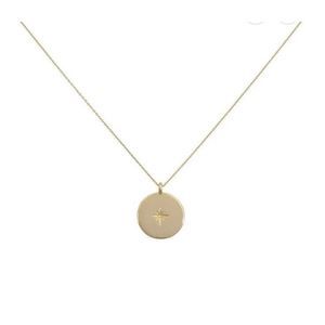 NWT Uncommon James ~ Starburst Gold Pendant Necklace
